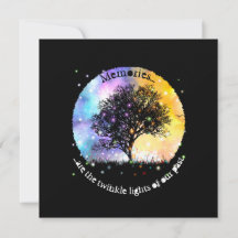 As memórias são luzes cintilantes cósmicas, árvore