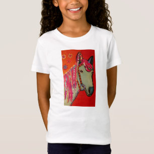 As meninas azuis do cavalo couberam o t-shirt