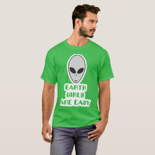 As meninas da terra são t-shirt fácil, estrangeiro