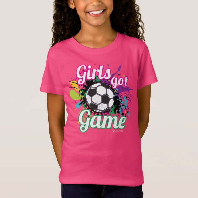 AS MENINAS OBTIVERAM O T-SHIRT DO FUTEBOL DO JOGO (Frente)