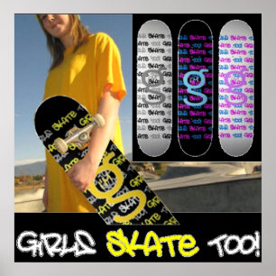 As meninas patinam demasiado! - Poster do eu sou