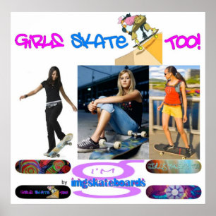 As meninas patinam demasiado! - Poster do eu sou