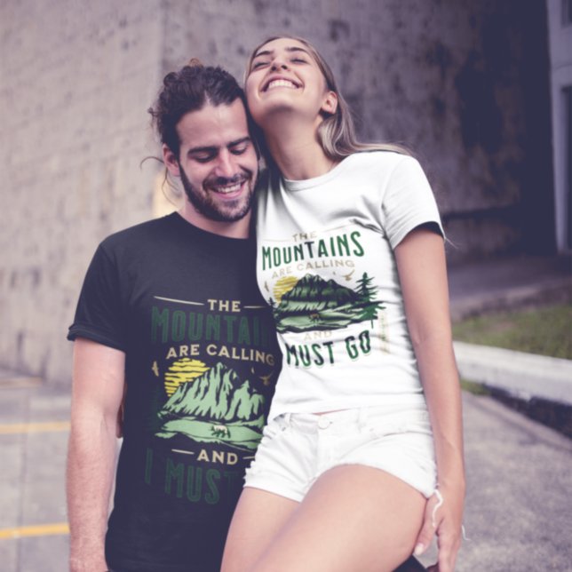 As Montanhas Chamam Unisex T-Shirt (Criador carregado)