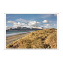 As montanhas de Mourne e Dundrum Bay Irlanda