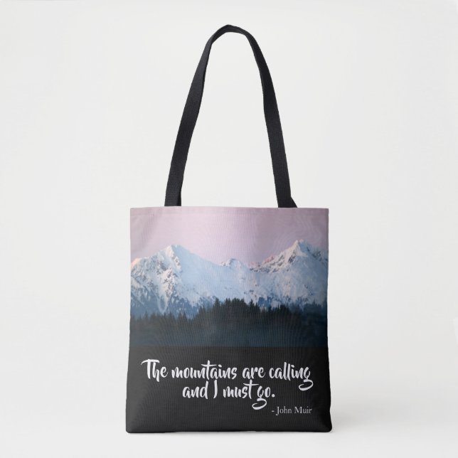 As montanhas estão chamando Tote Bag (Frente)