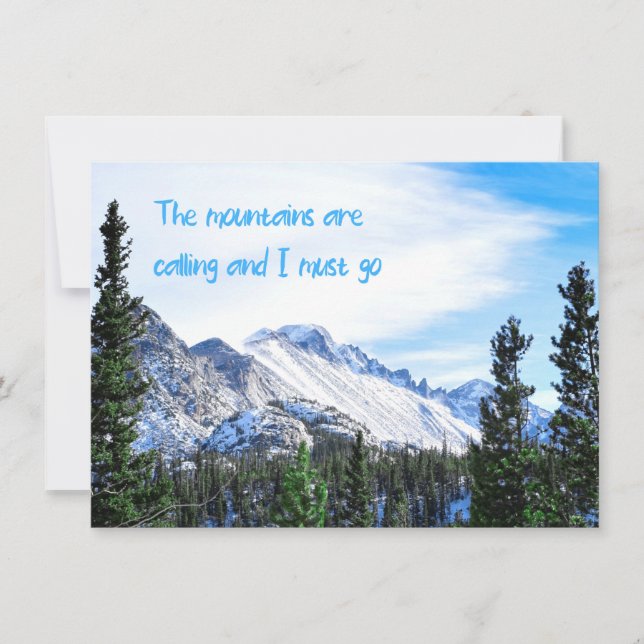 As Montanhas Estão Ligando E Eu Preciso Ir (Frente)