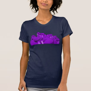 As morsas [do ROXO] no t-shirt das rochas