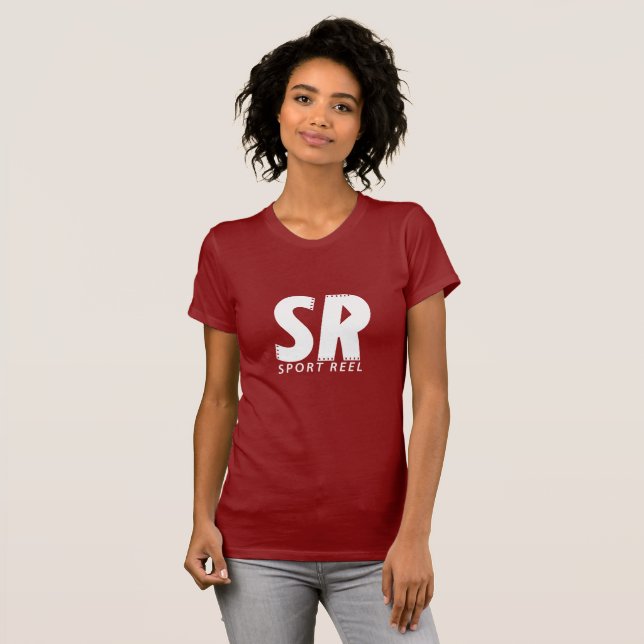 AS MULHERES DE SPORTREEL FIT O T-SHIRT VERMELHO (Frente Completa)