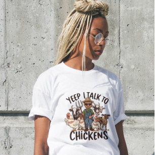 As Mulheres Engraçadas Dão Camisa Yep Eu Falo Com