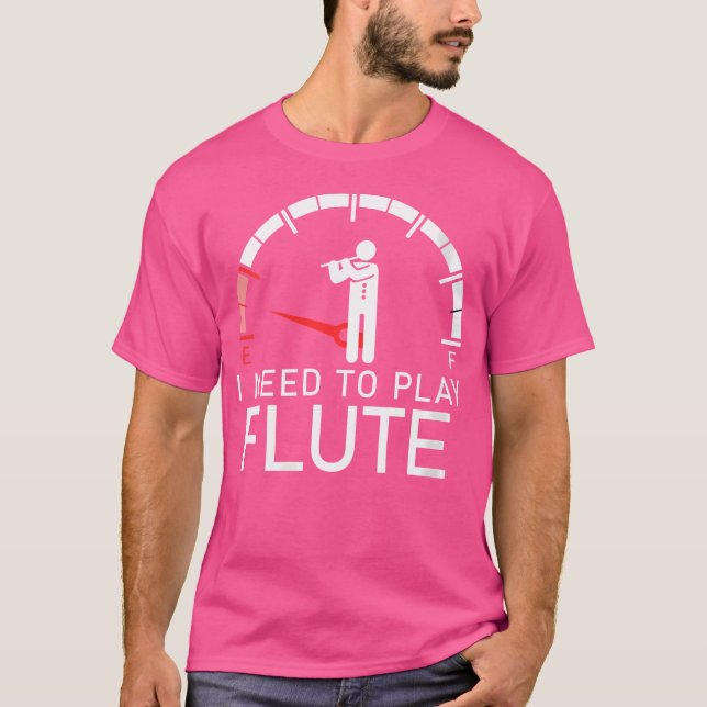 As Mulheres Vazias Preciso Tocar Camiseta De Flute (Frente)