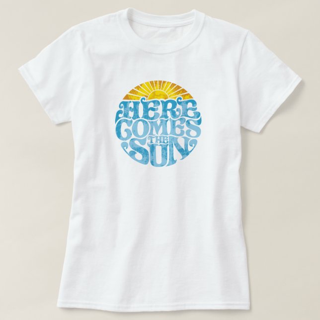 As mulheres vêm a camisa do sol (Frente do Design)