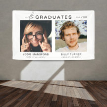as Parabéns de Graduação Conjunta de Fotografias d