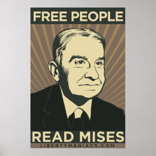 As pessoas livres leram o poster de Mises