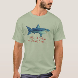 As piadas do tubarão são camisa dos homens de