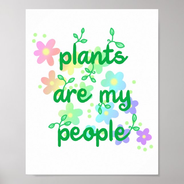 As Plantas São O Meu Poster Pessoas (Frente)