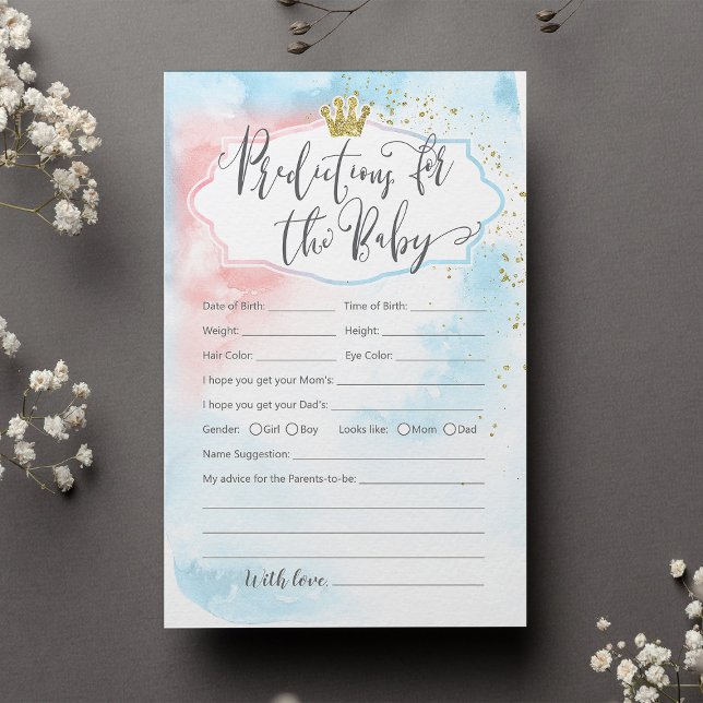 As previsões para o gênero de bebê revelam azul-ro (Criador carregado)