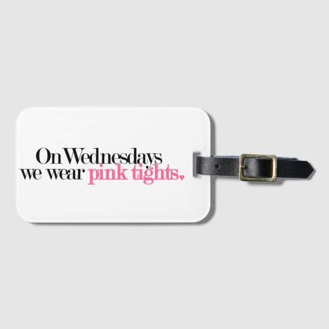 Às quartas-feiras Vestimos Uma Etiqueta De Bagagem (Frente Horizontal)