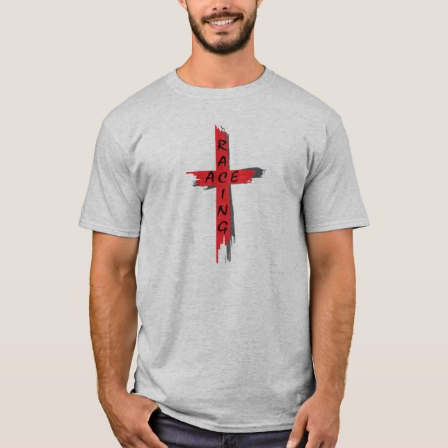 Ás que compete 1 camiseta oficial do logotipo (Frente)