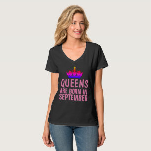 AS RAINHAS SÃO NASCER EM t-shirts DE SETEMBRO