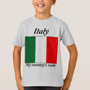 As raizes Italia da minha mamã caçoam t-shirt