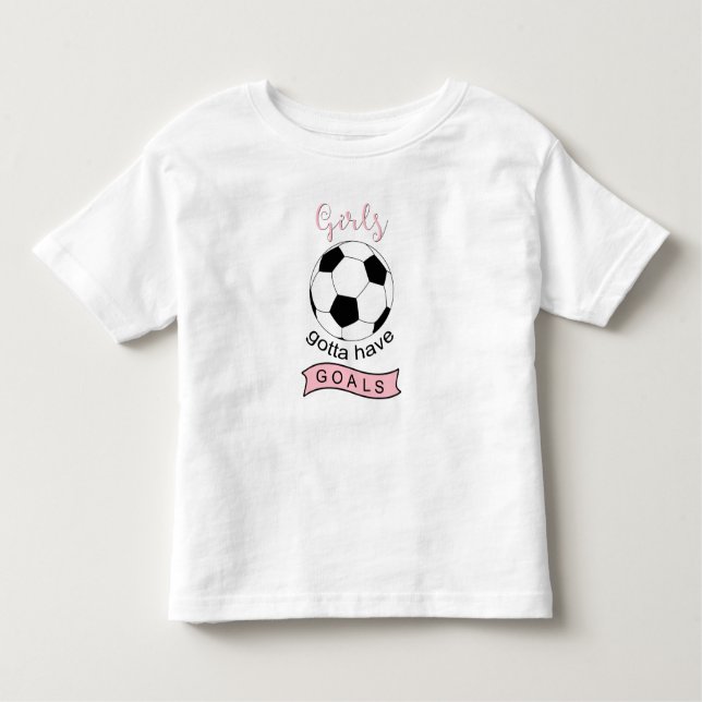 As raparigas têm de ter uma t-shirt de bola de fut (Frente)