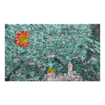 As ruas do Impressão de fotos Denver 35x21