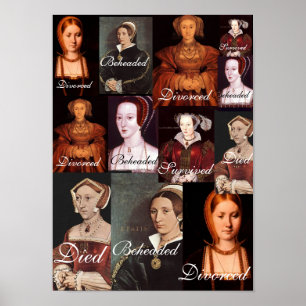 As seis esposas do poster de Henry VIII