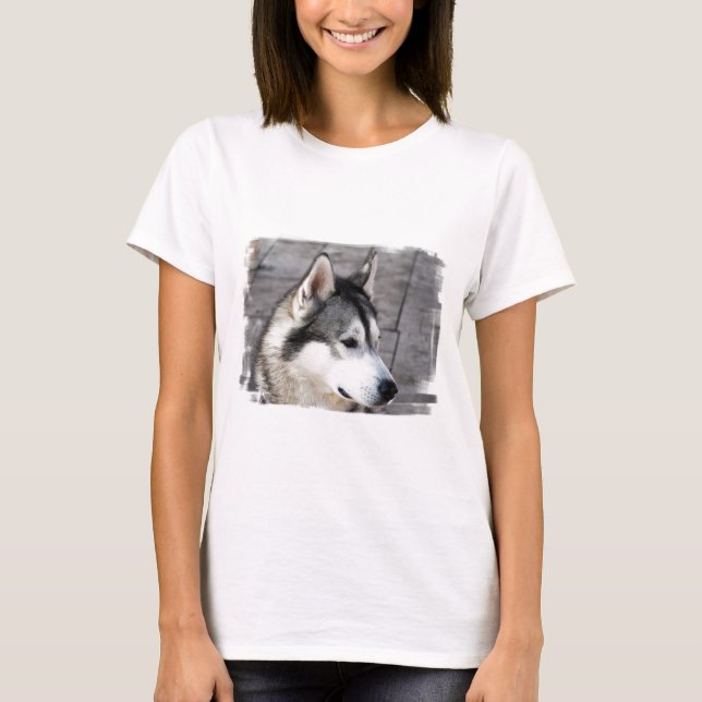 As senhoras da foto do Malamute couberam o t-shirt (Frente)