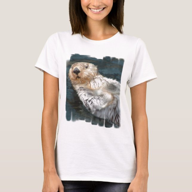 As senhoras da lontra de mar couberam o t-shirt (Frente)