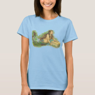 AS SENHORAS DA SEREIA DO VINTAGE QUEIMAM O T-SHIRT