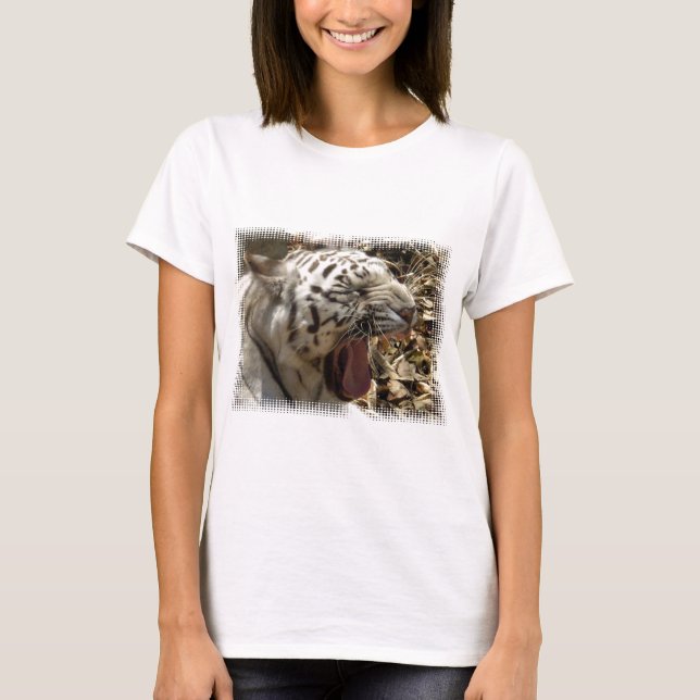 As senhoras do bocejo do tigre couberam o t-shirt (Frente)