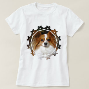 As senhoras do cão de Sheltie couberam o t-shirt