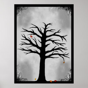 As últimas folhas da queda - poster assustador da