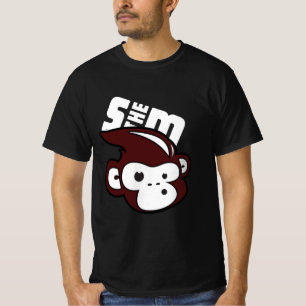 Às vezes, a camiseta escura de valor masculino
