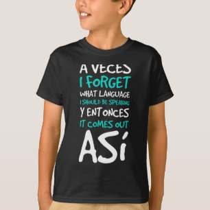 Às Vezes Eu Esqueço Camisetas De Idioma - Piada Es