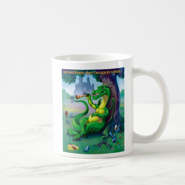 Às vezes, o dragão ganha uma caneca verde (Direita)
