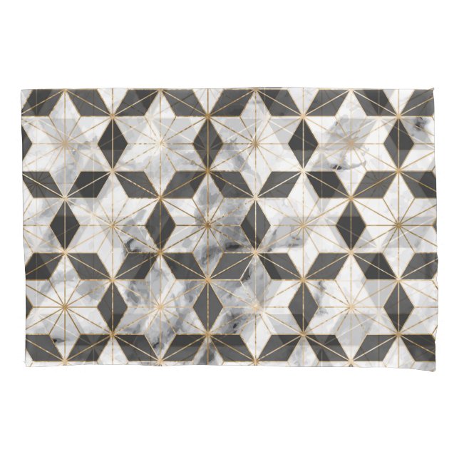 Asanoha Japonês: Dourado Padrão Marble. (Frente)