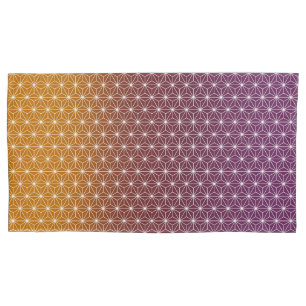 Asanoha Japonês Impressão tradicional Borgonha e D