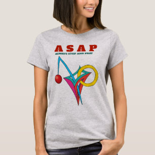ASAP - Camisa básica para uso feminino
