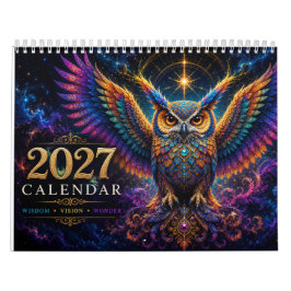 Asas da Cor: O Calendário da Coruja Mística de 202
