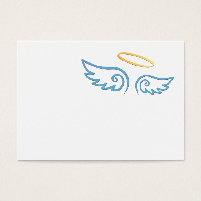 Asas de Anjo Azul Bebê com Halo (Frente)
