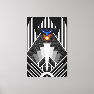 Asas De Lightning Deco Mech Flare Canvas