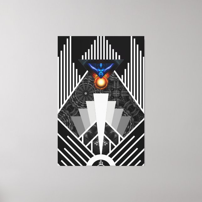 Asas De Lightning Deco Mech Flare Canvas (Frente)