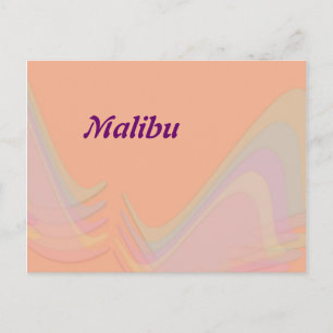 Asas Pastel de Malibu Califórnia Cartão Postal