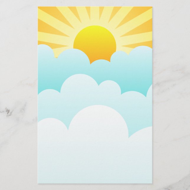 Ascensão Do Sol Acima Das Nuvens (Frente)