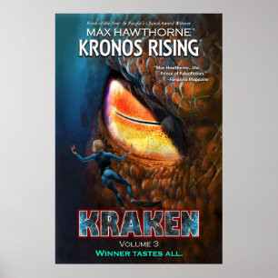 Ascensão Kronos: Kraken Vol. 3 poster de arte cobr