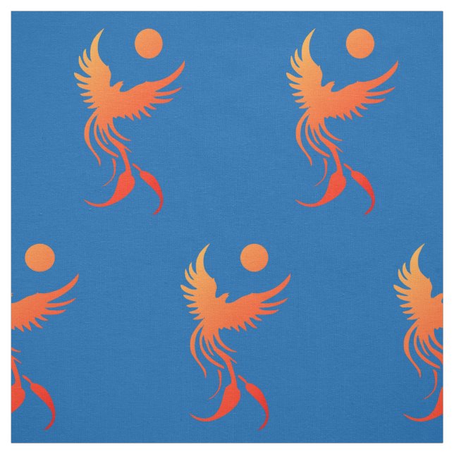Ascensão Phoenix no tecido das chamas (Modelo)