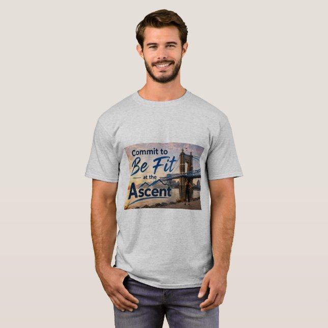 Ascent Wear - camiseta - Comprometa-se a estar em  (Frente Completa)