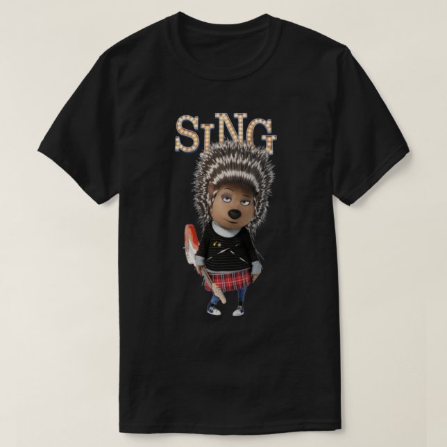 Ash from SING movie Classic T-Shirt (Frente do Design)