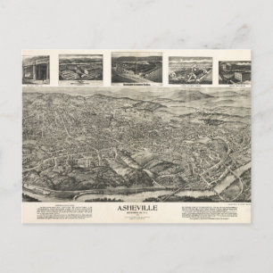 Asheville, NC 1912 Cartão postal